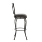Set Of Two 44" Black Faux Leather Cross Back Bar Height Bar Chairs By Homeroots | Bar Stools | Modishstore - 6