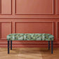 42" Green and Blue Tufted Floral Upholstered Bench By Homeroots | Benches | Modishstore