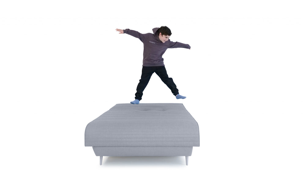 Light Gray Adjustable Hybrid Storage Bed with Full Mattress By Homeroots | Beds | Modishstore - 8