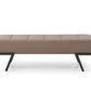 57" Taupe And Black Upholstered Upholstered Bedroom Bench By Homeroots | Benches | Modishstore
