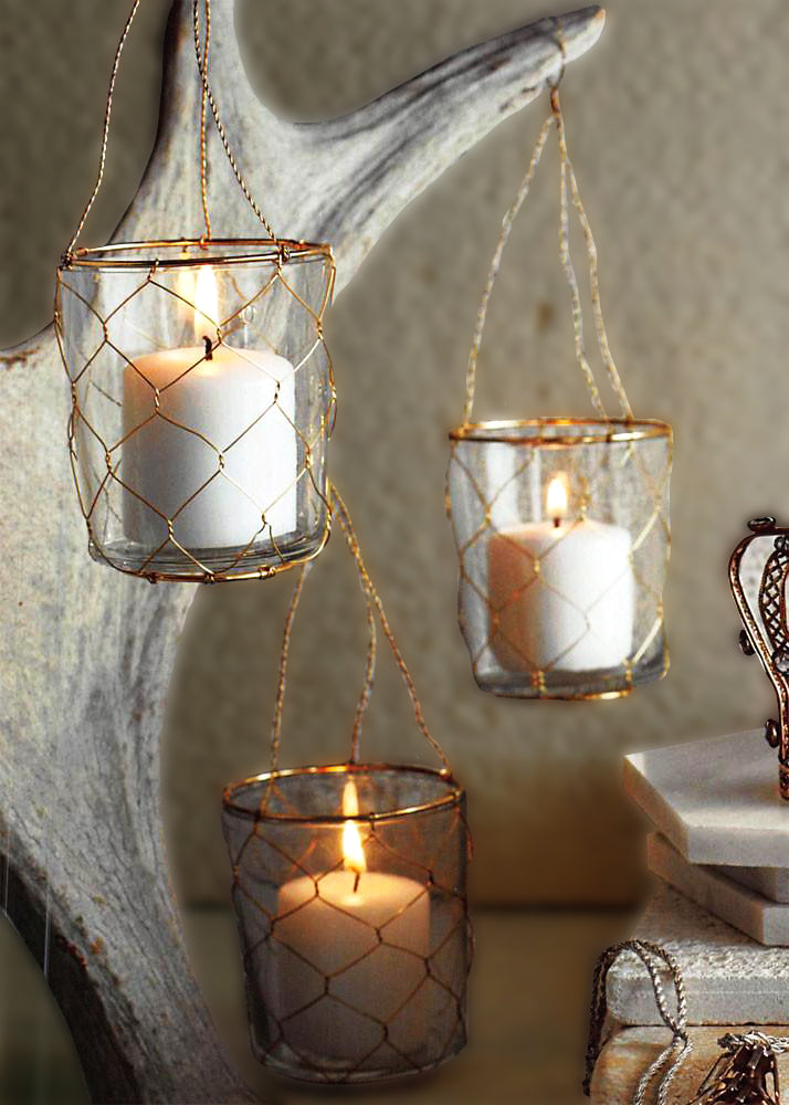Roost Wire-Wrapped Hanging Votive Holder - Set Of 24-3
