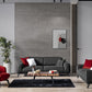 90" Dark Gray Linen Sleeper Sofa By Homeroots | Sofas | Modishstore - 4
