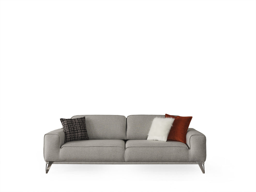 Sofa Bed Linen Sleeper Stainless Steel With Sleeper Function By Homeroots | Sofas | Modishstore - 2