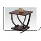 23" Black and Brown End Table By Homeroots | End Tables | Modishstore - 5