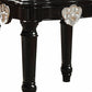 24" Black Manufactured Wood Carved Medallion Square End Table By Homeroots | End Tables | Modishstore - 5