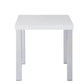 22" Chrome And White High Gloss Square End Table By Homeroots | End Tables | Modishstore - 2