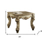 26" Gold Patina Manufactured Wood Square End Table By Homeroots | End Tables | Modishstore - 5