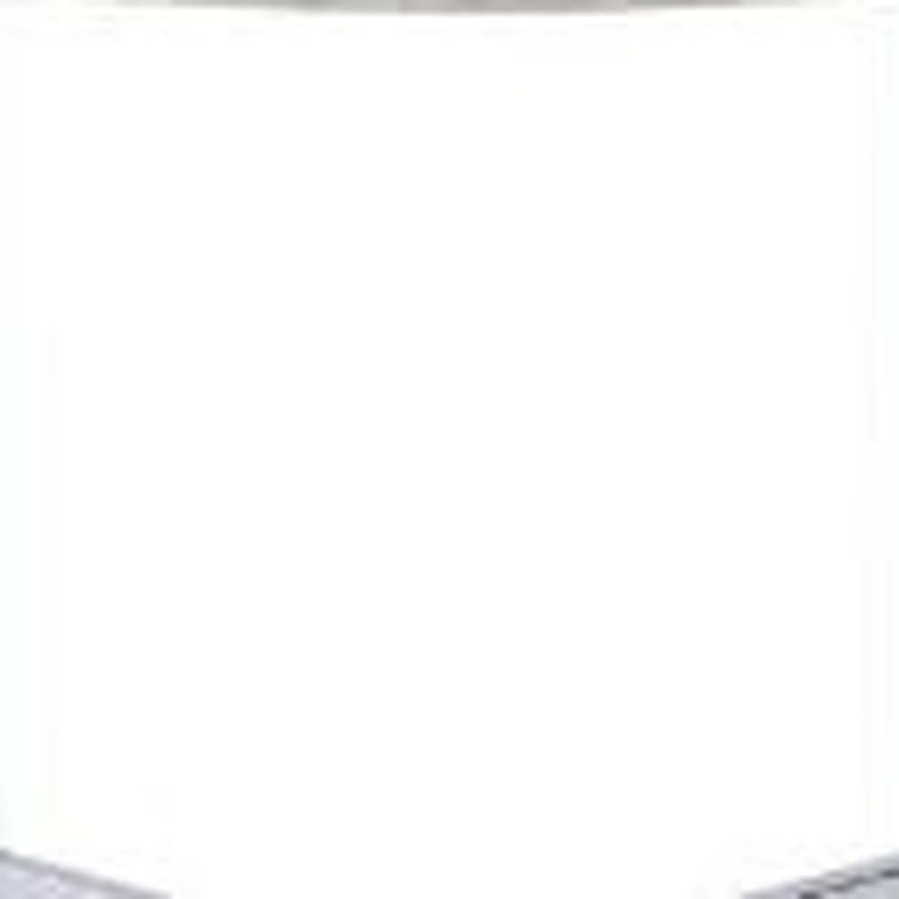 24" Chrome And White Oak Manufactured Wood And Metal Round End Table By Homeroots | End Tables | Modishstore - 5