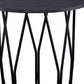 22" Black And Espresso Manufactured Wood And Metal Round End Table By Homeroots | End Tables | Modishstore - 3