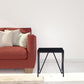 21" Black Glass And Metal Square End Table By Homeroots | End Tables | Modishstore