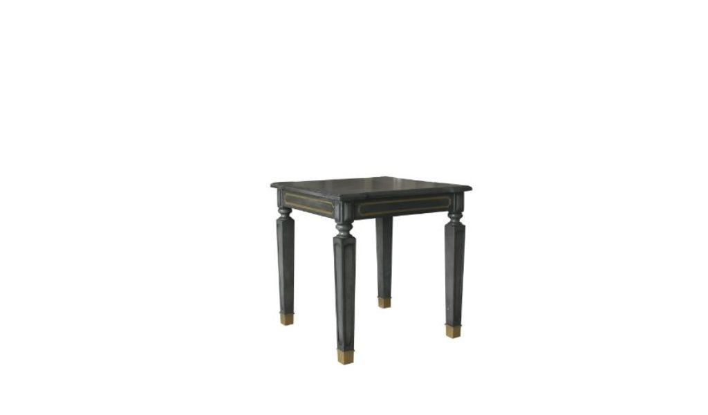 24" Gold And Tobacco Manufactured Wood Square End Table By Homeroots | End Tables | Modishstore - 2
