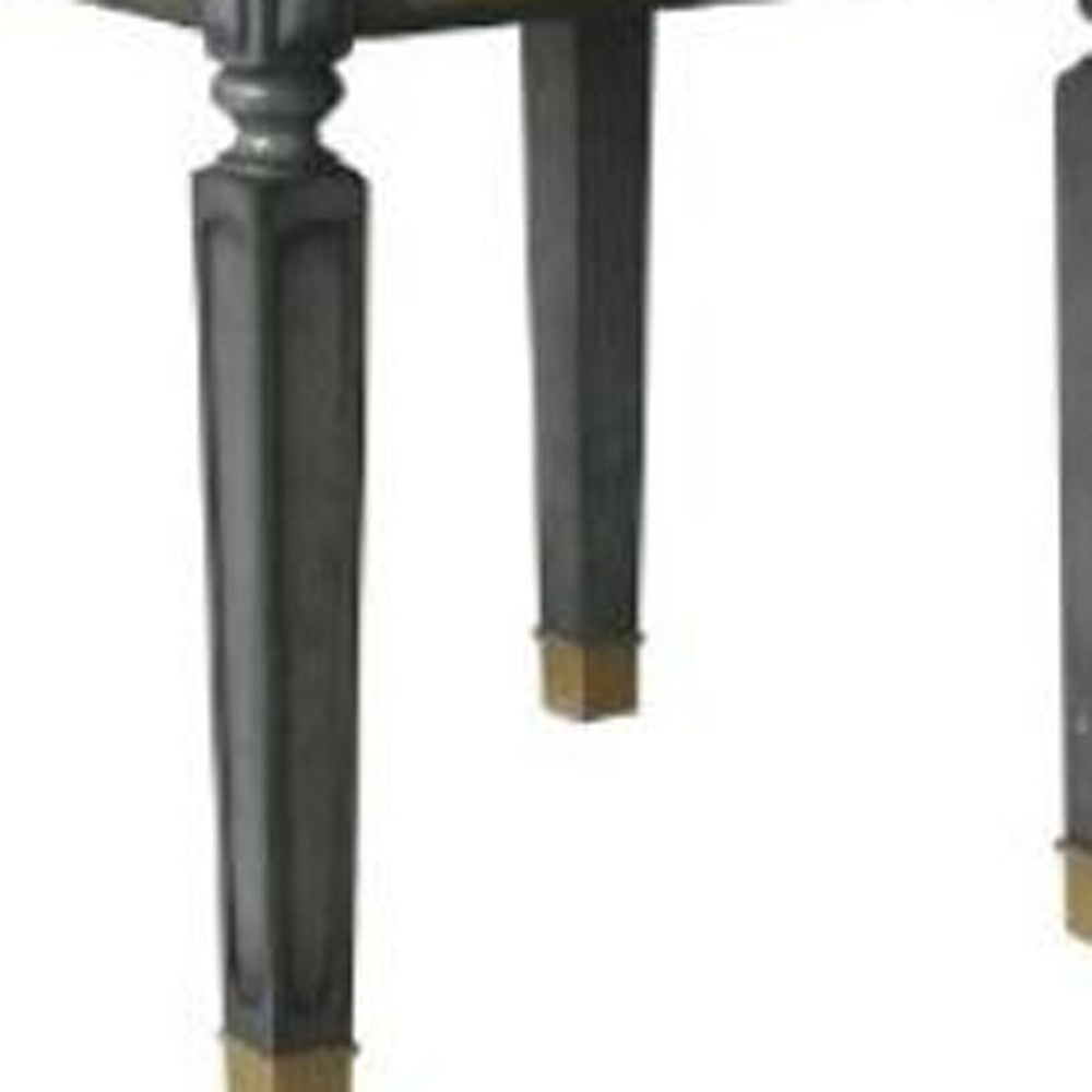 24" Gold And Tobacco Manufactured Wood Square End Table By Homeroots | End Tables | Modishstore - 3