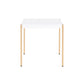 24" Gold And White Manufactured Wood Square End Table By Homeroots | End Tables | Modishstore - 2