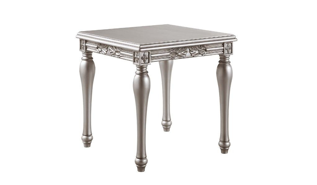 28" Platinum Manufactured Wood Square End Table By Homeroots | End Tables | Modishstore - 2