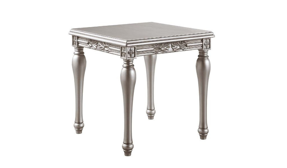 28" Platinum Manufactured Wood Square End Table By Homeroots | End Tables | Modishstore - 2