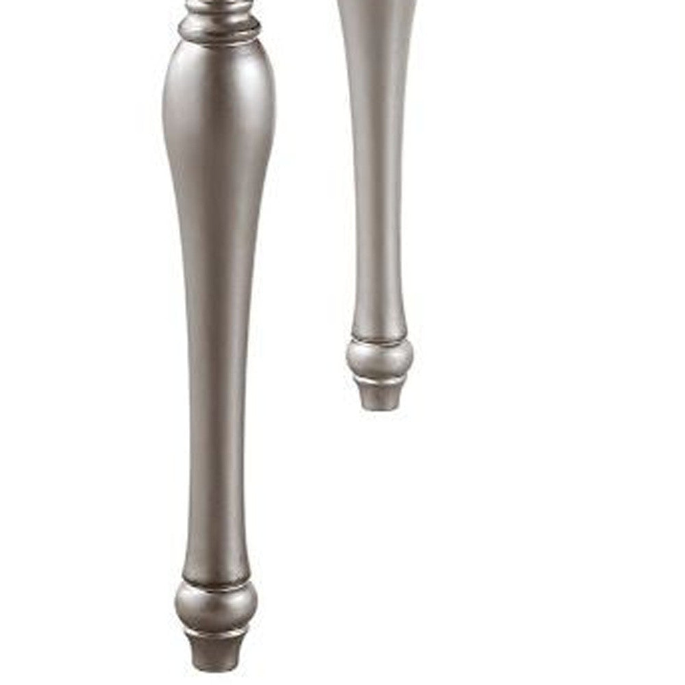 28" Platinum Manufactured Wood Square End Table By Homeroots | End Tables | Modishstore - 4