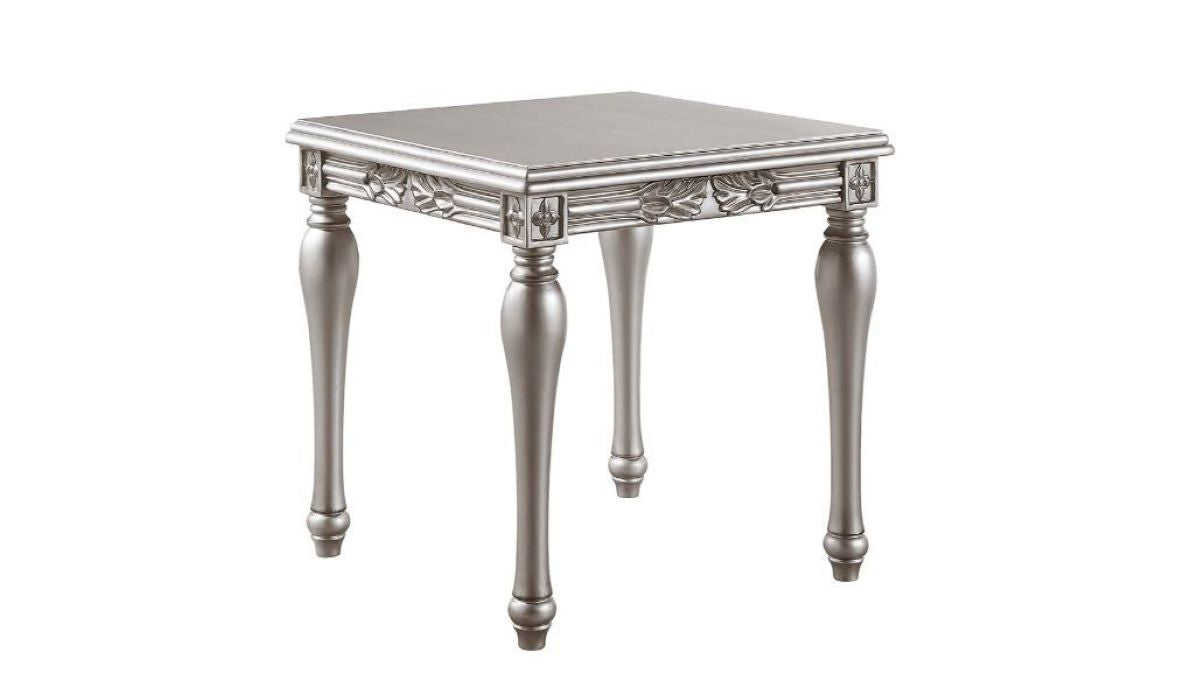 28" Platinum Manufactured Wood Square End Table By Homeroots | End Tables | Modishstore - 3