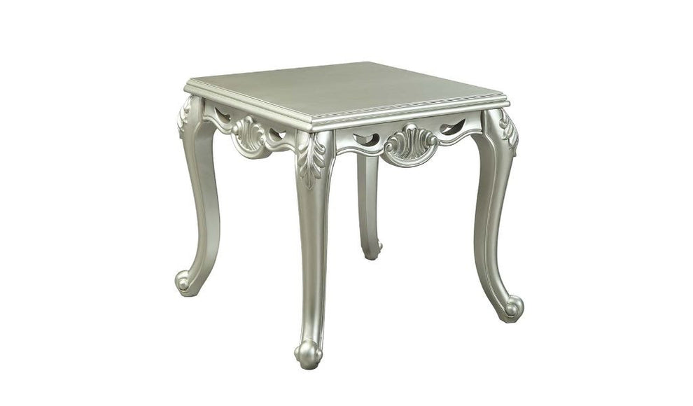 24" Champagne Manufactured Wood Square End Table By Homeroots | End Tables | Modishstore - 2