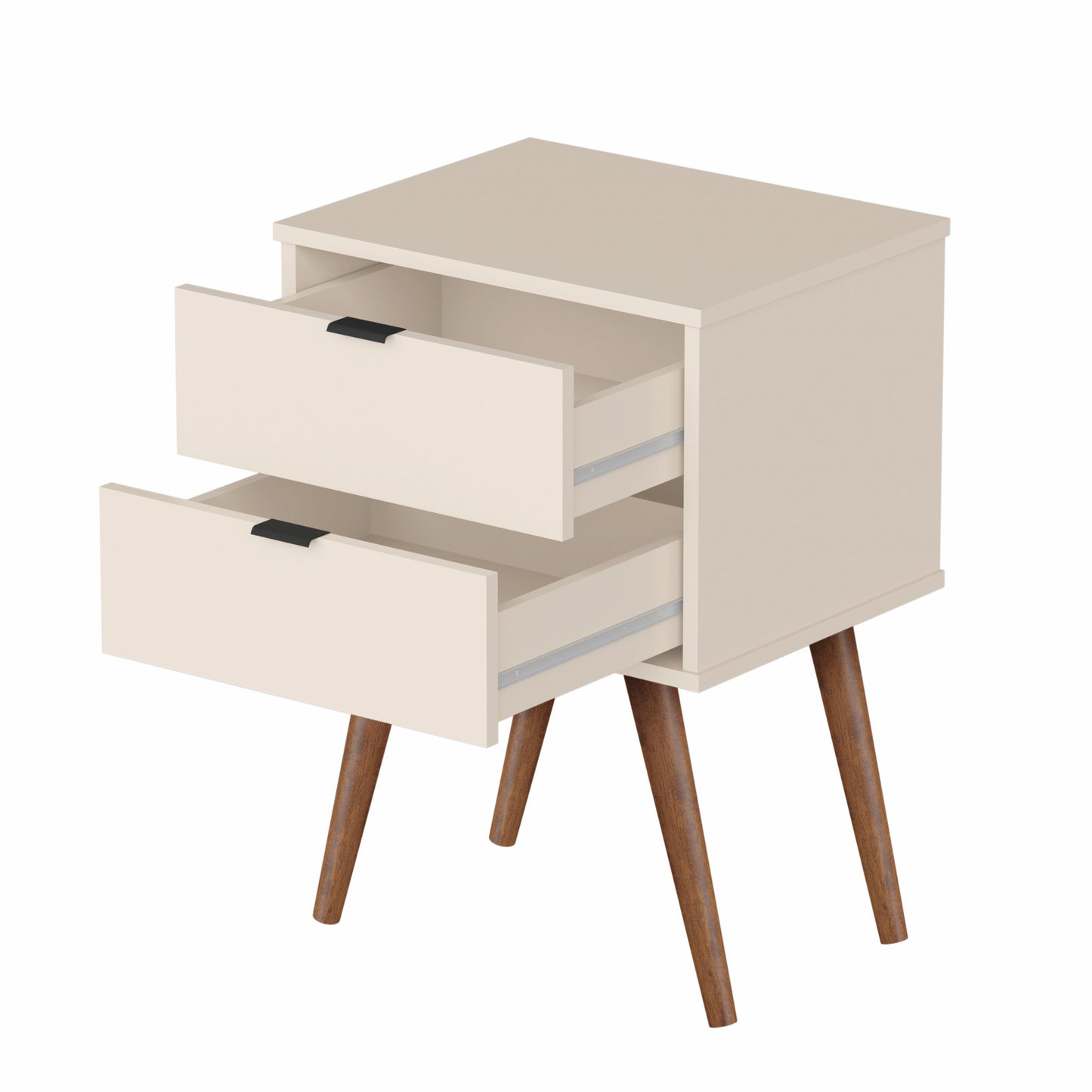 18" Rectangular Off White Top End Table With Two Drawers By Homeroots | End Tables | Modishstore