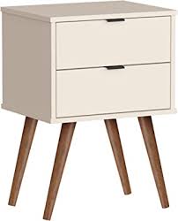 18" Rectangular Off White Top End Table With Two Drawers By Homeroots | End Tables | Modishstore - 4