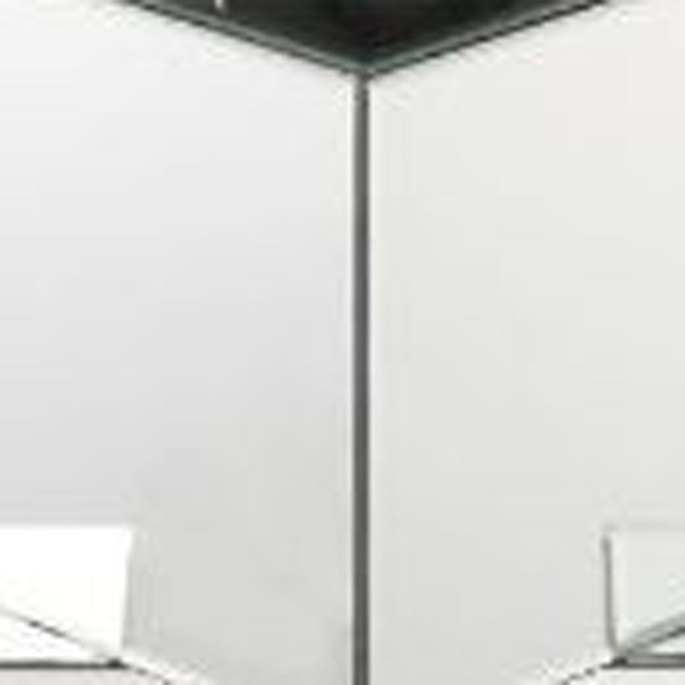 24" Mirrored Contemporary Stacking Square End Table By Homeroots | End Tables | Modishstore - 5