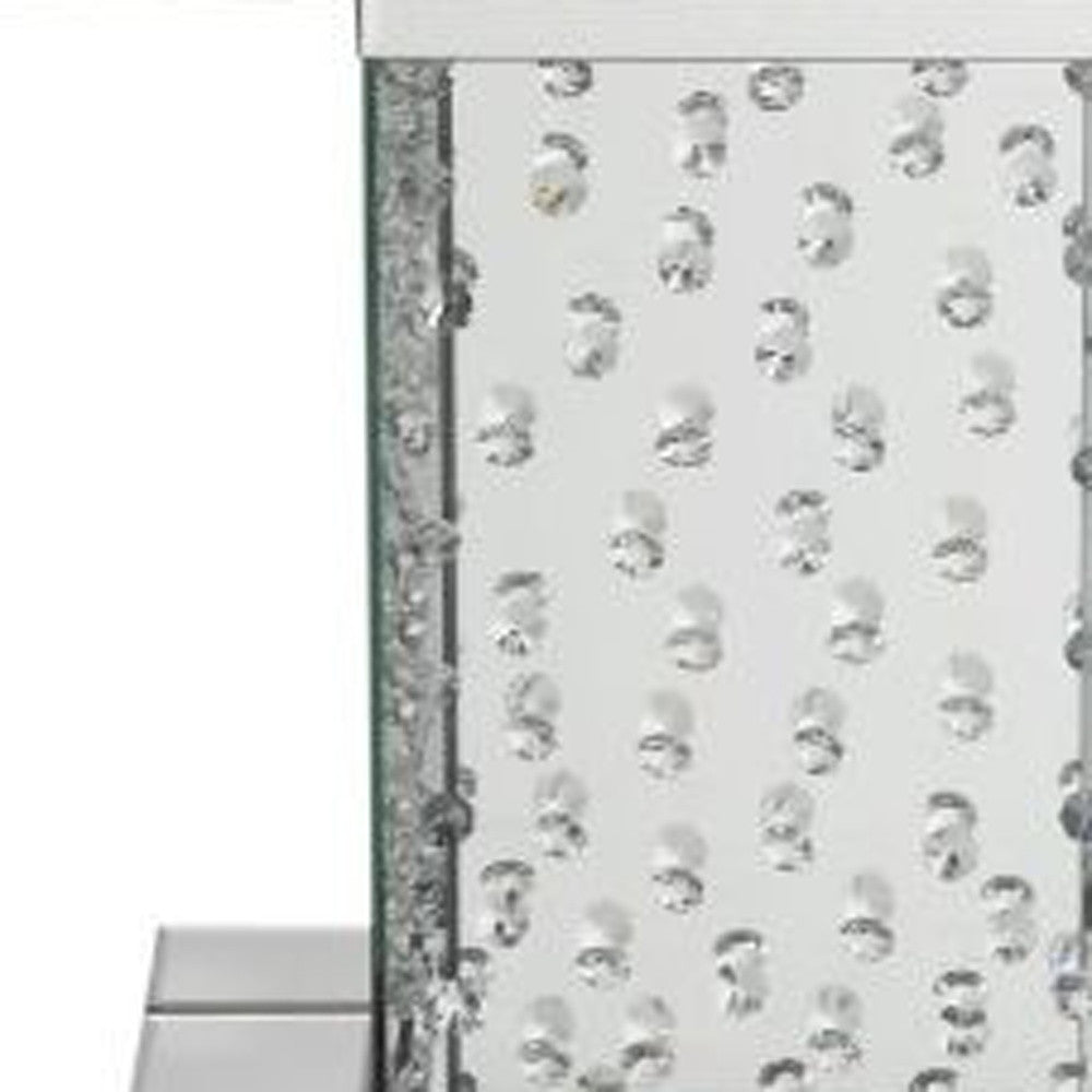 20" Mirrored Mirrored And Manufactured Wood Square End Table By Homeroots | End Tables | Modishstore - 5