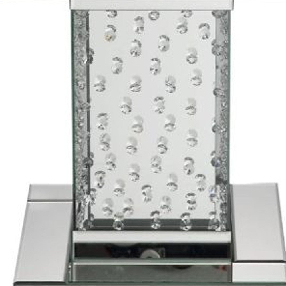 20" Mirrored Mirrored And Manufactured Wood Square End Table By Homeroots | End Tables | Modishstore - 6