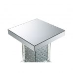 20" Mirrored Mirrored And Manufactured Wood Square End Table By Homeroots | End Tables | Modishstore - 2