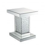 20" Mirrored Mirrored And Manufactured Wood Square End Table By Homeroots