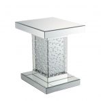 20" Mirrored Mirrored And Manufactured Wood Square End Table By Homeroots | End Tables | Modishstore - 3