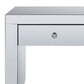 23" Silver Glass And Manufactured Wood Square Mirrored End Table With Drawer By Homeroots | End Tables | Modishstore - 3