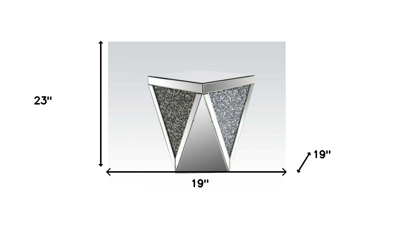 23" Mirrored Square End Table By Homeroots | End Tables | Modishstore - 5