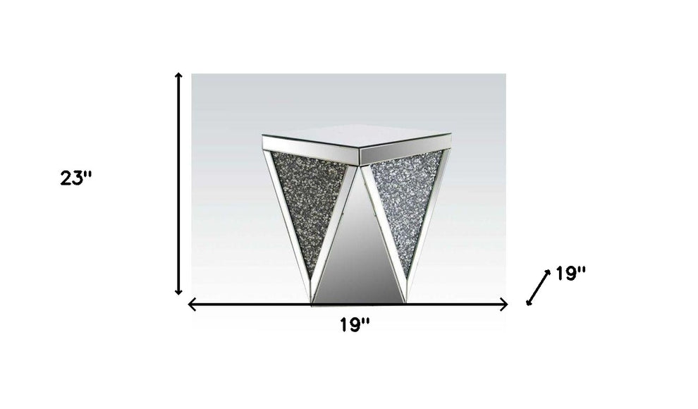 23" Mirrored Square End Table By Homeroots | End Tables | Modishstore - 5