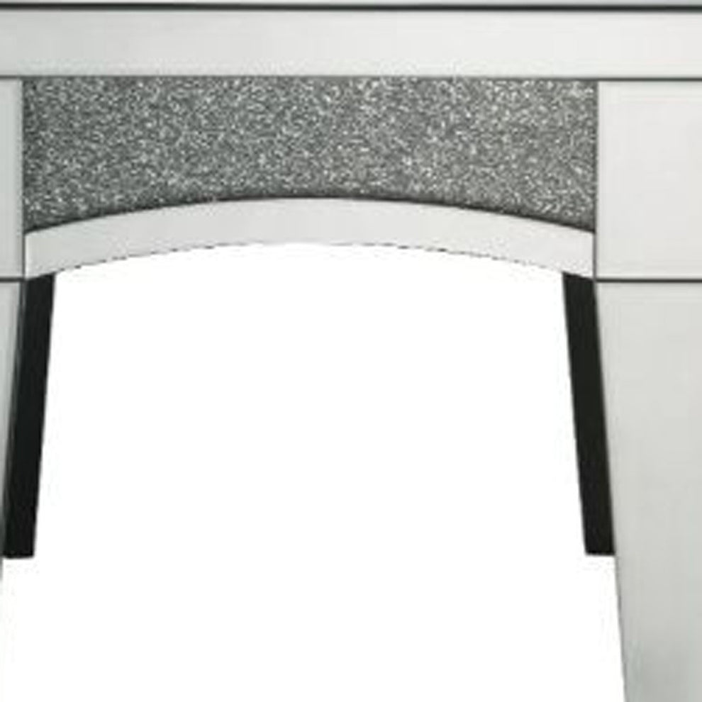 24" Silver Mirrored And Manufactured Wood Square End Table By Homeroots | End Tables | Modishstore - 3