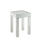 24" Silver And Clear Glass Square Mirrored End Table By Homeroots | End Tables | Modishstore