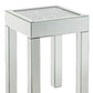 24" Silver And Clear Glass Square Mirrored End Table By Homeroots