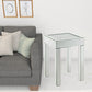 24" Silver And Clear Glass Square Mirrored End Table By Homeroots | End Tables | Modishstore - 2