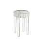 24" Silver And Clear Glass Round Mirrored End Table By Homeroots | End Tables | Modishstore