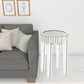 24" Silver And Clear Glass Round Mirrored End Table By Homeroots | End Tables | Modishstore - 2