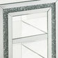 24" Silver Glass Rectangular Mirrored End Table With Two Shelves By Homeroots | End Tables | Modishstore - 4