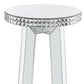 24" Silver Glass Round Mirrored End Table By Homeroots | End Tables | Modishstore - 4