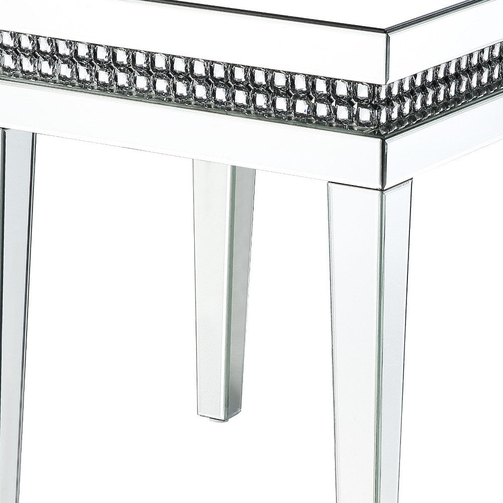 24" Silver Mirrored Square End Table By Homeroots | End Tables | Modishstore - 7