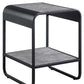 21" Black And Concrete Gray Manufactured Wood And Metal Rectangular End Table With Shelf By Homeroots | End Tables | Modishstore - 4