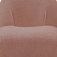 32" Pink Sherpa Solid Color Swivel Slipper Chair By Homeroots | Armchairs | Modishstore - 5