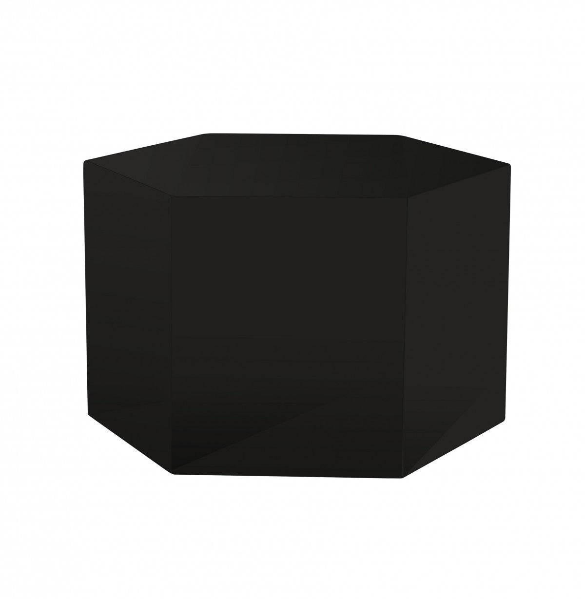 9" Black Hexagon End Table With By Homeroots | End Tables | Modishstore - 2