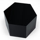 9" Black Hexagon End Table With By Homeroots | End Tables | Modishstore - 3