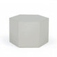 9" Light Gray Hexagon End Table By Homeroots | End Tables | Modishstore - 2