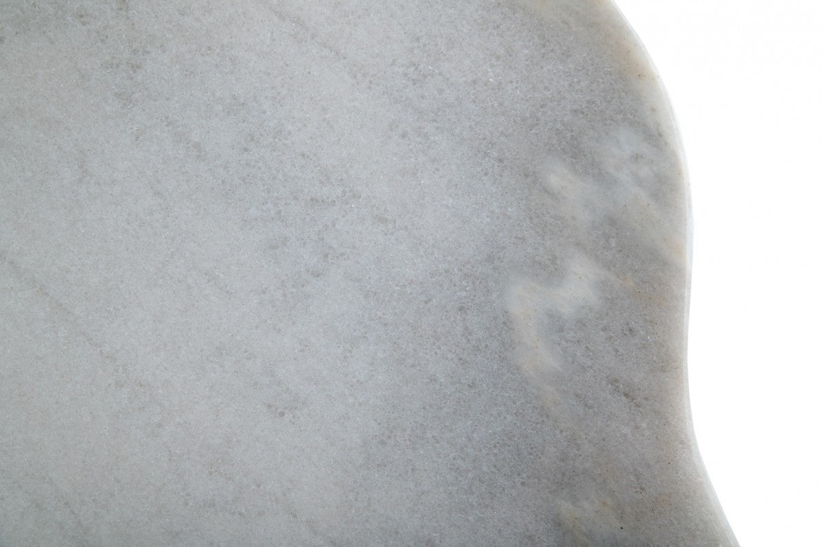 15" Black And White Marble Free Form End Table By Homeroots | End Tables | Modishstore - 4