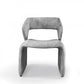25" Light Grey Velvet Solid Color Side Chair By Homeroots | Armchairs | Modishstore - 2