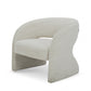 31" Cream Textural Solid Color Arm Chair By Homeroots | Armchairs | Modishstore